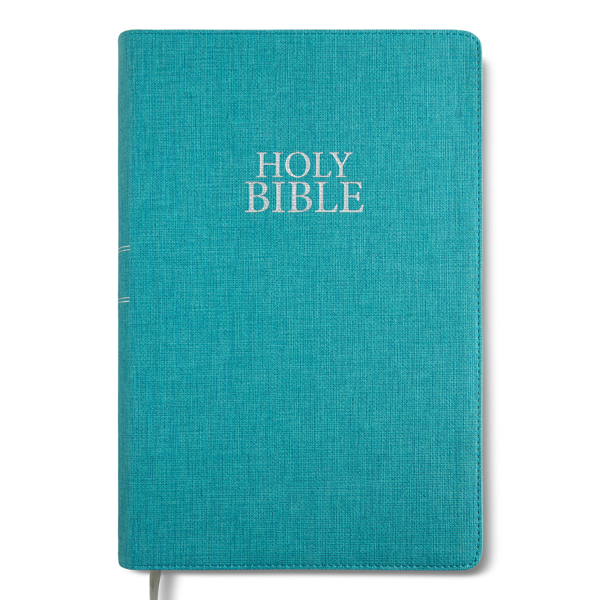 NIV Giant Print Luxury Linen Feel Turquoise Bible