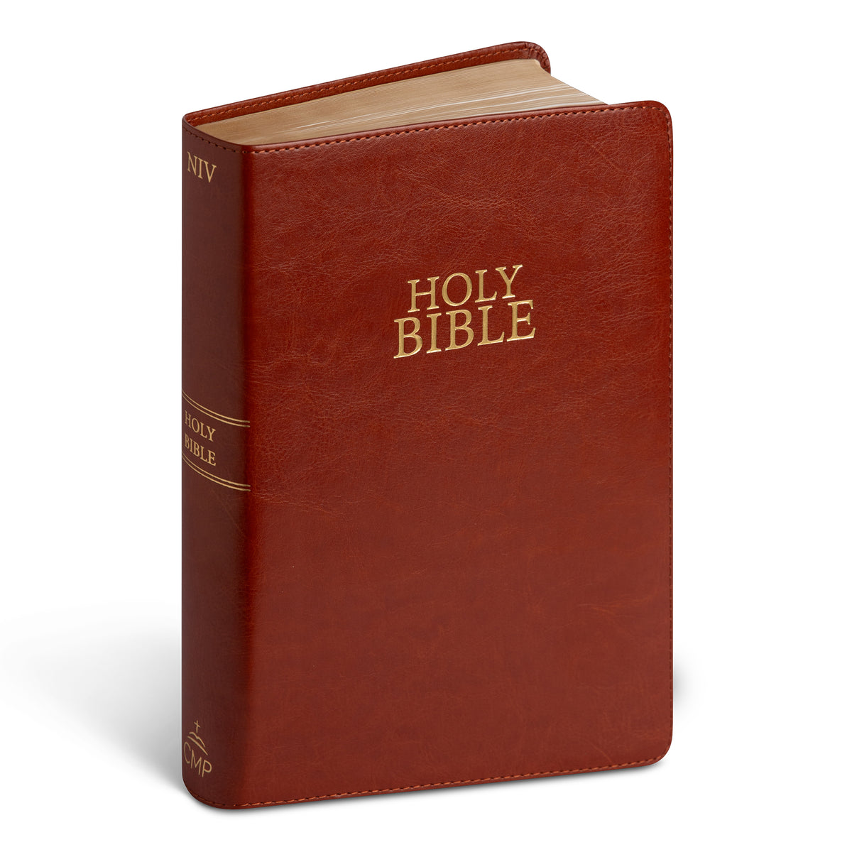 NIV Giant Print Luxury Leather Touch Tan Bible