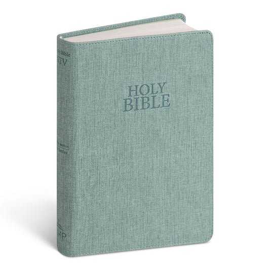 NIV Bible - Linen Feel Calm Green