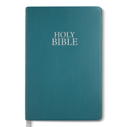 NIV Bible - Vinyl Teal Blue
